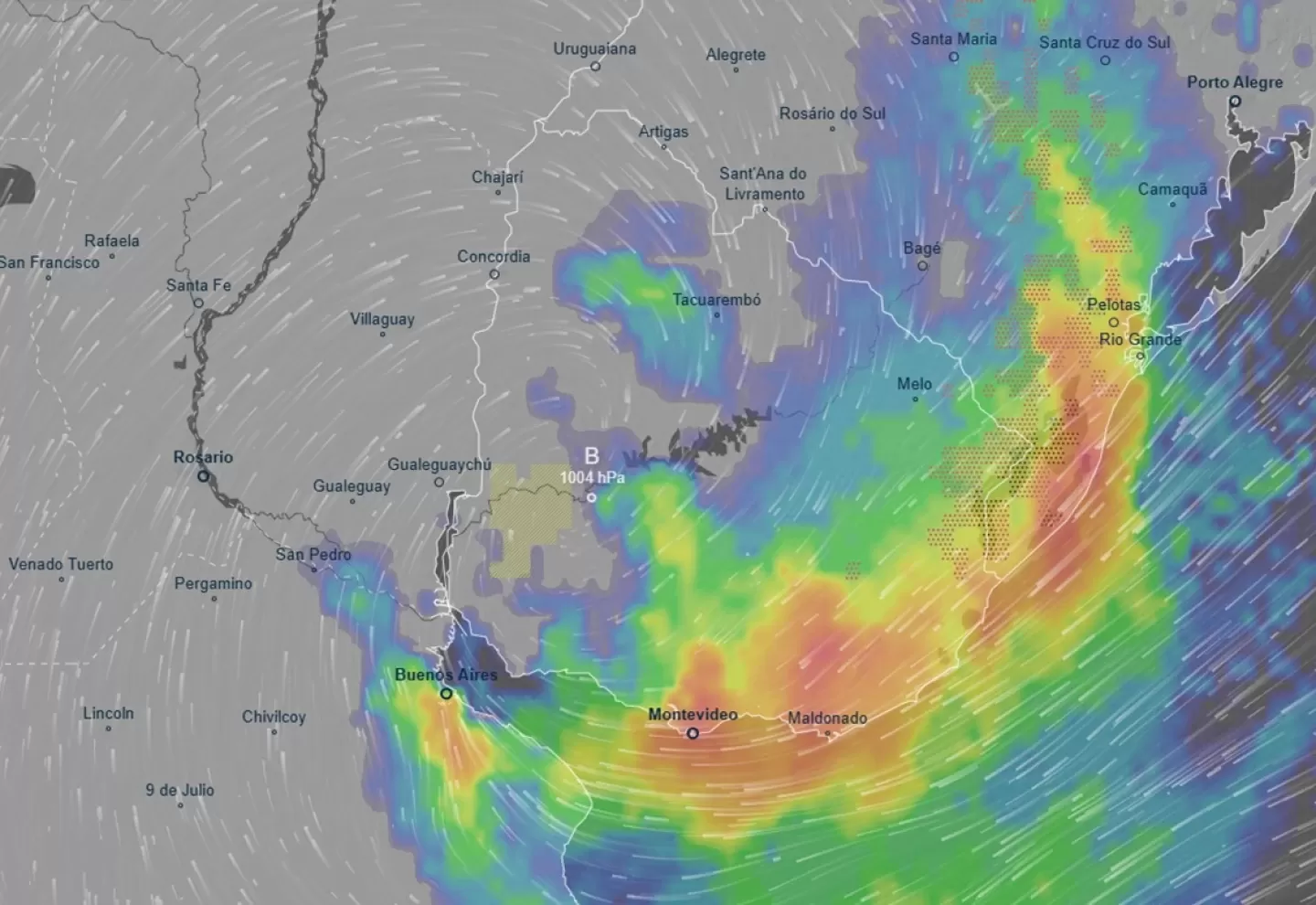 Imagen de Tres días bajo agua: el cronograma detallado del ciclón extratropical que empieza a atravesar Uruguay