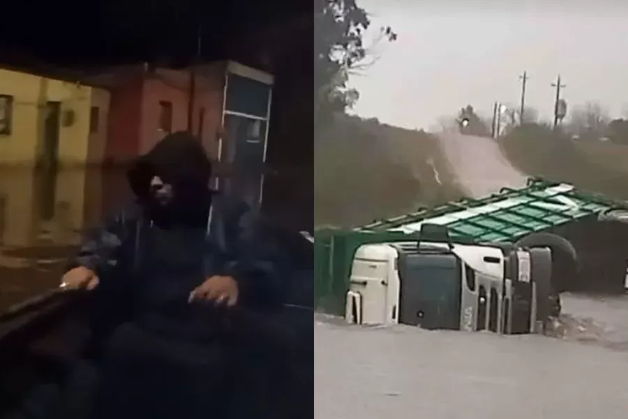 Imagen de Gente en bote, vuelcos y calles cortadas: las imágenes de las inundaciones en el interior